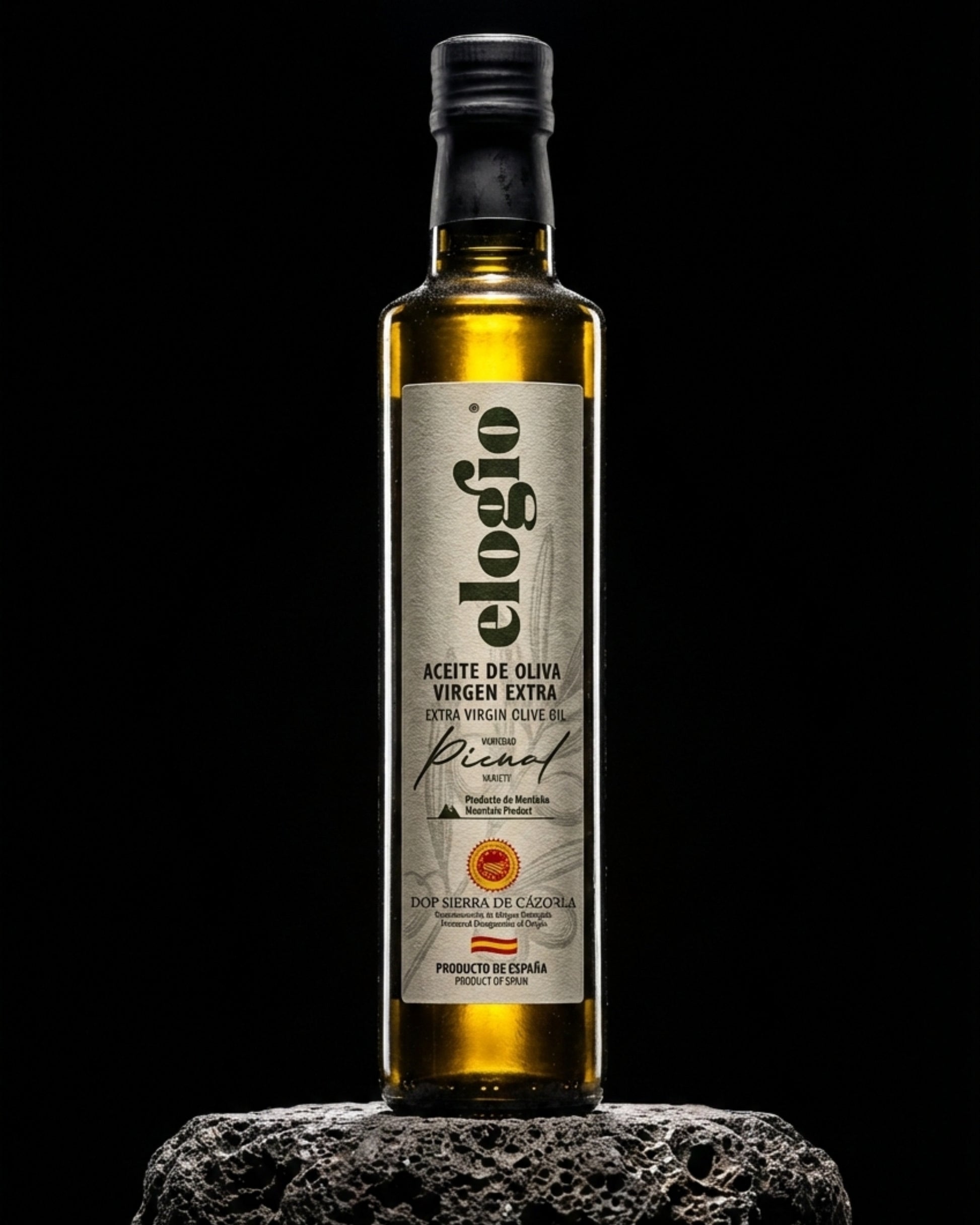 Botella de aceite de oliva virgen extra Elogio Tradicional 500 ml para uso diario