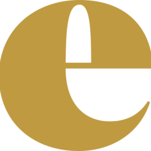 E del Icono del logotipo de ElogioPremium